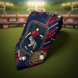 American Sports‎ Multicolor  Baseball Tie